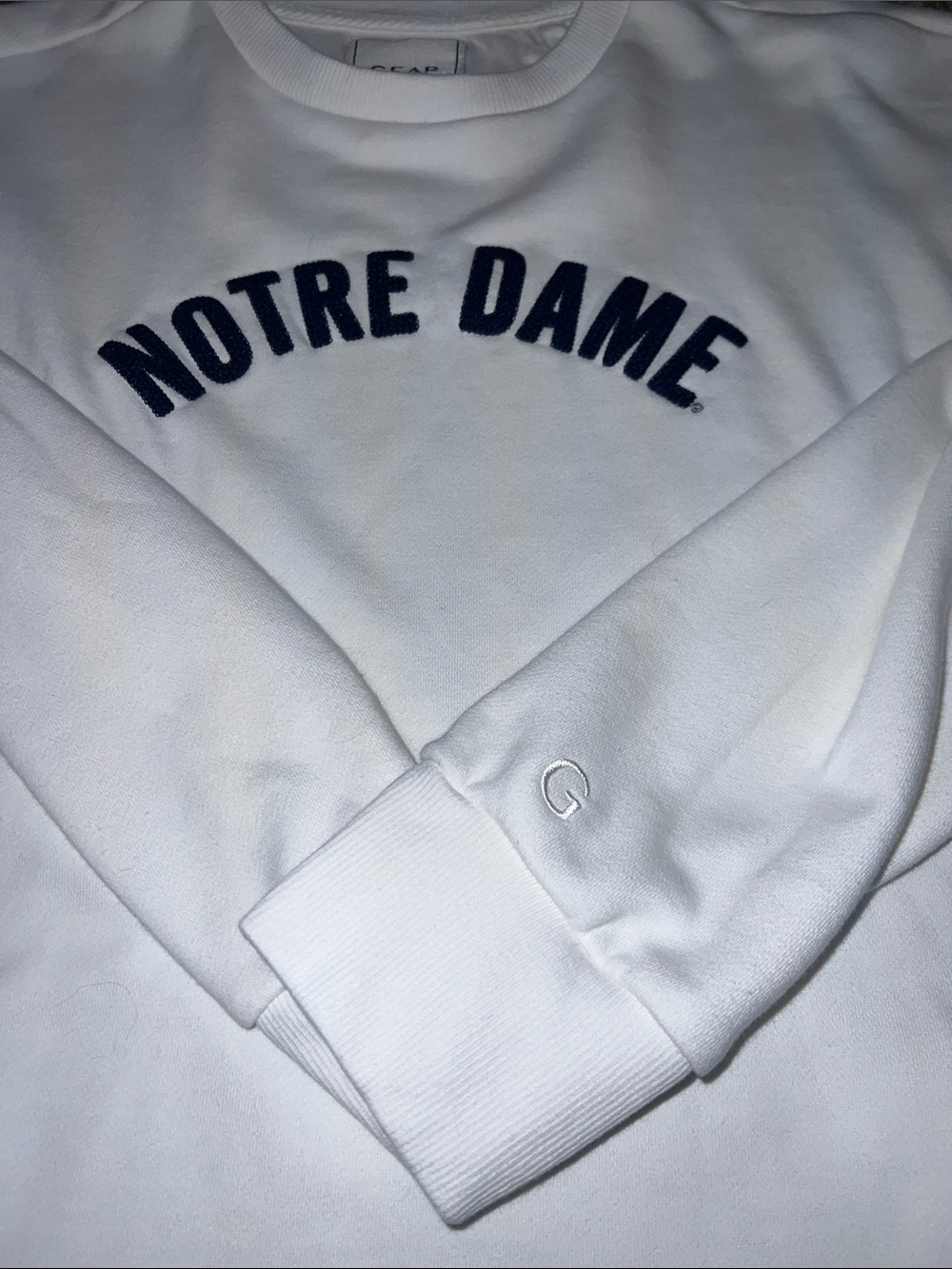 Cropped Notre Dame Sweater